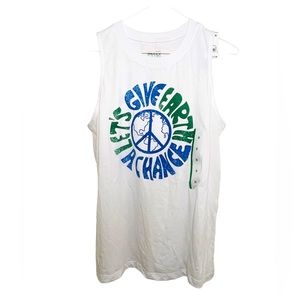 Modern Lux White Graphic Tank Top